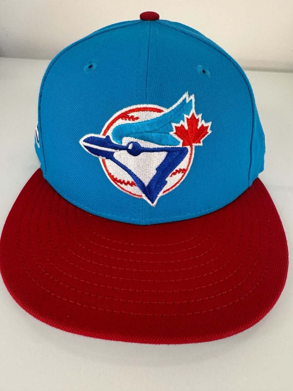 New Era Toronto Blue Jays Fitted Hat Cap Blue Red